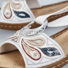 Rieker Regina 608B4 White, Medium Fit - Shoetopia Footwear