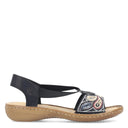 Rieker Regina 608B4 Black, Medium Fit - Shoetopia Footwear