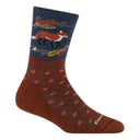 Darn Tough Women's Wild Life Crew Lightweight Cushion Lifestyle Sock Foliage
