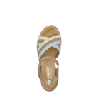 Rieker, Fanni 62457, Women's, Wedge Sandal, Multi Brown, Top view