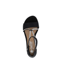 Shoetopia, Rieker, 64654-00, women’s dress sandal, silver, Top view