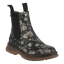 Romika, Peyton 05, Women's, Boot, Black Floral, Angled view