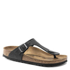 Birkenstock Gizeh Black Oiled Leather, Regular Fit - Shoetopia Footwear