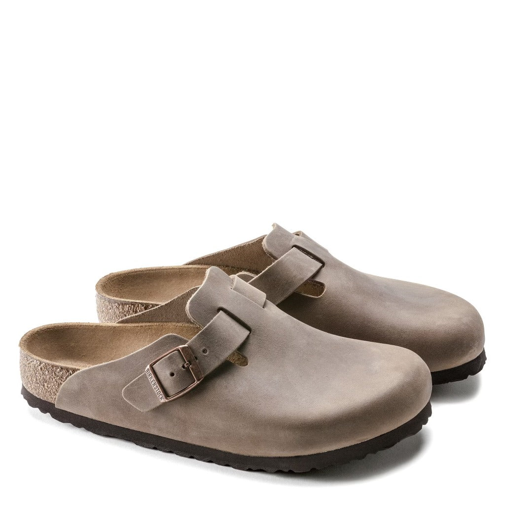Birkenstock, Boston Oiled Leather, Unisex, Clog, Tabacco, Pair view