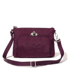 Baggallini, Securtex Classic Anti-Theft Memento Crossbody, Crossbody Bag, Mulberry, Rear view