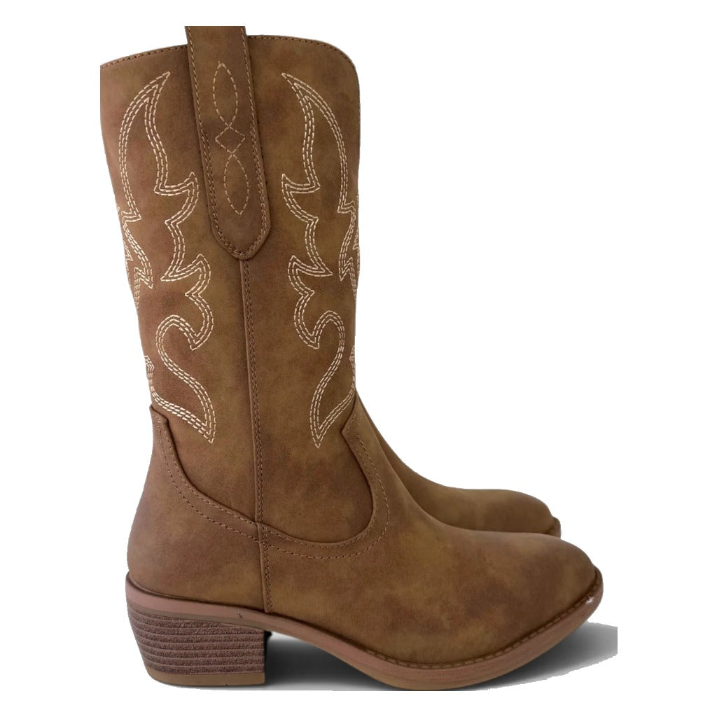 Taxi, Austin-01, Women's, Boot, Camel, Side view