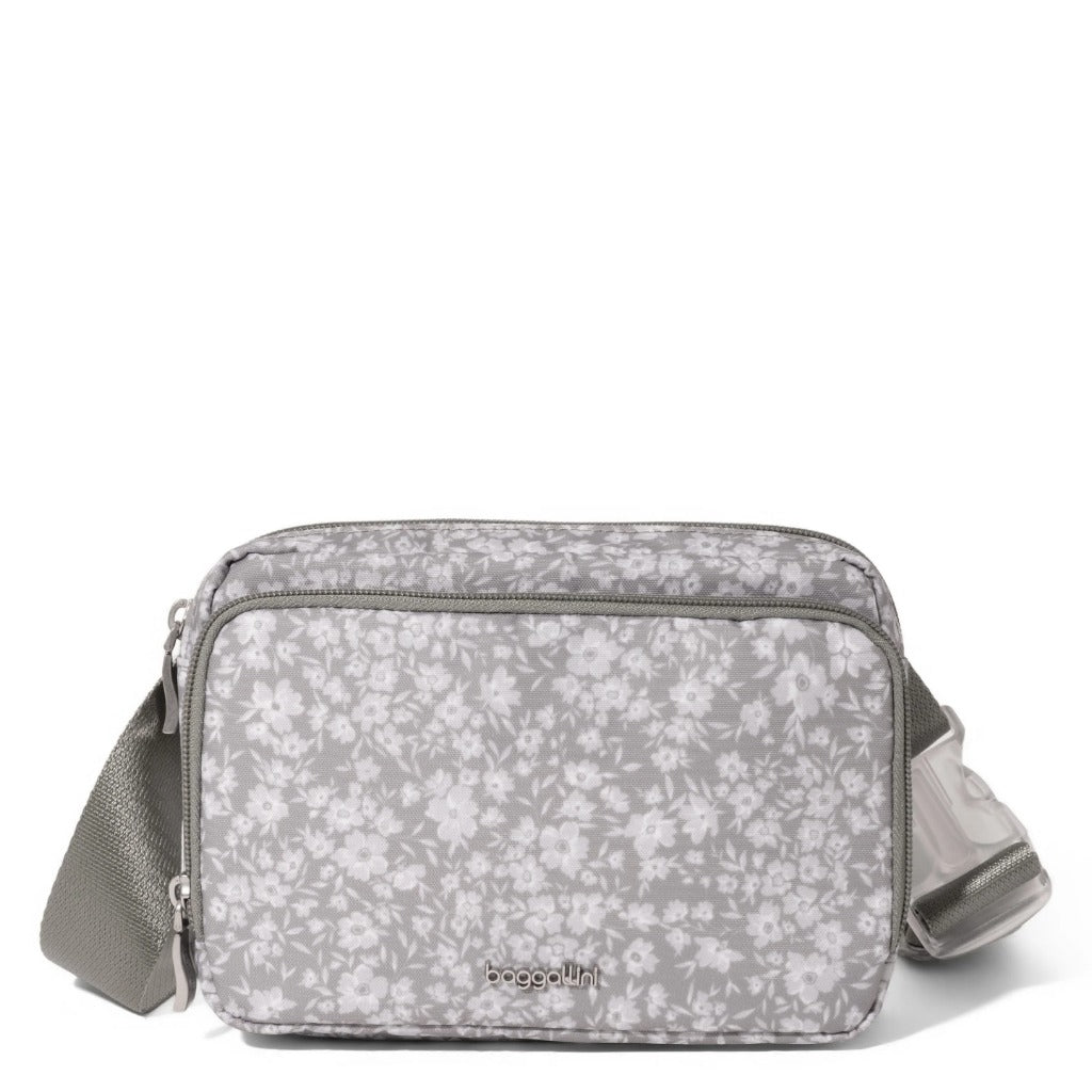 Baggallini, True Classic Belt Bag Sling, Belt Bag, Light Grey Petal, Front view