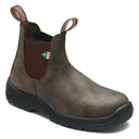 Blundstone, Work & Safety 180 CSA, Unisex, Safety Boot, Waxy Rustic Brown, Angled view