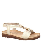 Lady Comfort, Brianna-03, Women's, Sandal, Beige Metallic, Side view
