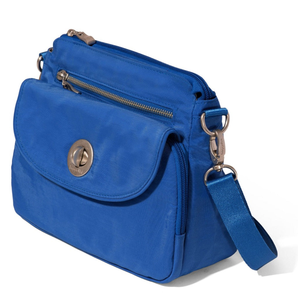 Baggallini, True Classic Calais Crossbody, Crossbody Bag, Lapis, Angled view