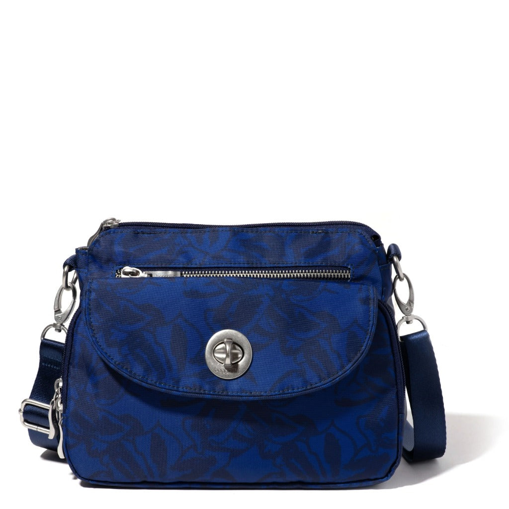 Baggallini, True Classic Calais Crossbody, Crossbody Bag, Nightfall Floral, Front view