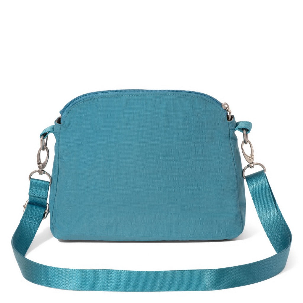 Baggallini, Coastal Flip Lock Crossbody, Crossbody Bag, Seaside Blue, Rear view
