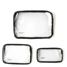 Baggallini, Clear Travel Pouches, Travel Pouches, Black, Rear view