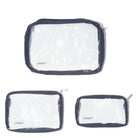 Baggallini, Clear Travel Pouches, Travel Pouches, French Navy, Rear view