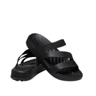 Crocs, Getaway Strappy, Women's, Sandal, Black, Angled view