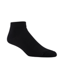 J.B. Fields Bamboo Cushion Ankle Sock,  black, side view