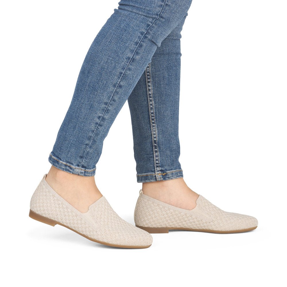 Remonte, D0K15, Women's, Flat, Cream, Lifestyle image