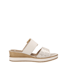 Remonte, D6463, Women's, Sandal, White/Gold, Side view