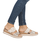 Remonte, D6463, Women's, Sandal, White/Gold, Lifestyle image
