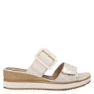 Remonte, D6463, Women's, Sandal, White/Gold, Angled view