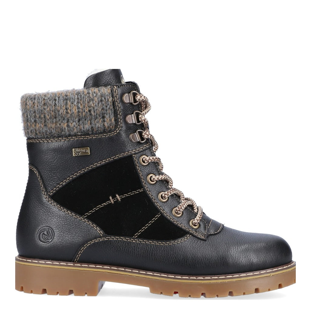 Remonte, D9378, Women's, Boot, Black, Side view