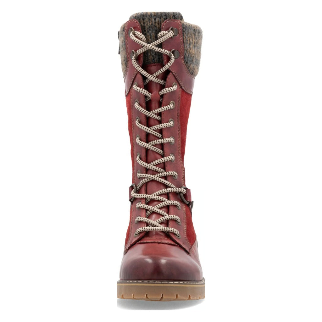 Remonte, D9380, Women's, Boot, Red, Front view
