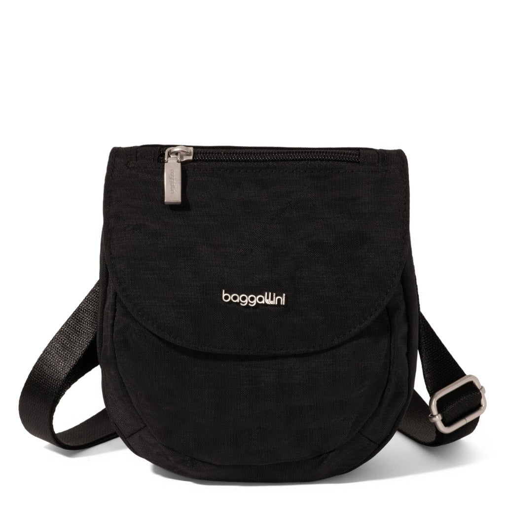 Baggallini, Dash Crossbody, Crossbody Bag, Black, Front view
