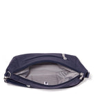 Baggallini, Modern Everywhere Half Moon Crossbody, Half Moon Bag, French Navy, Interior view