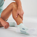 Feetures, Elite Max Cushion No Show Tab, Unisex, Sock, Supine Sage, Angled view