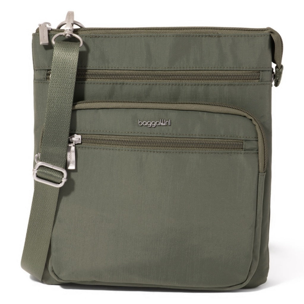 Baggallini, Modern Everywhere Out and About Crossbody, Crossbody Bag, Thyme, Front view