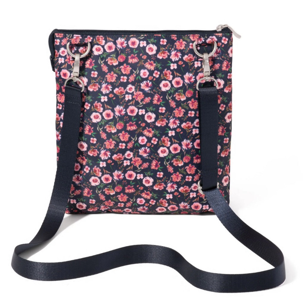 Baggallini, Modern Everywhere Out and About Crossbody, Crossbody Bag, Autumn Peony, Rear view