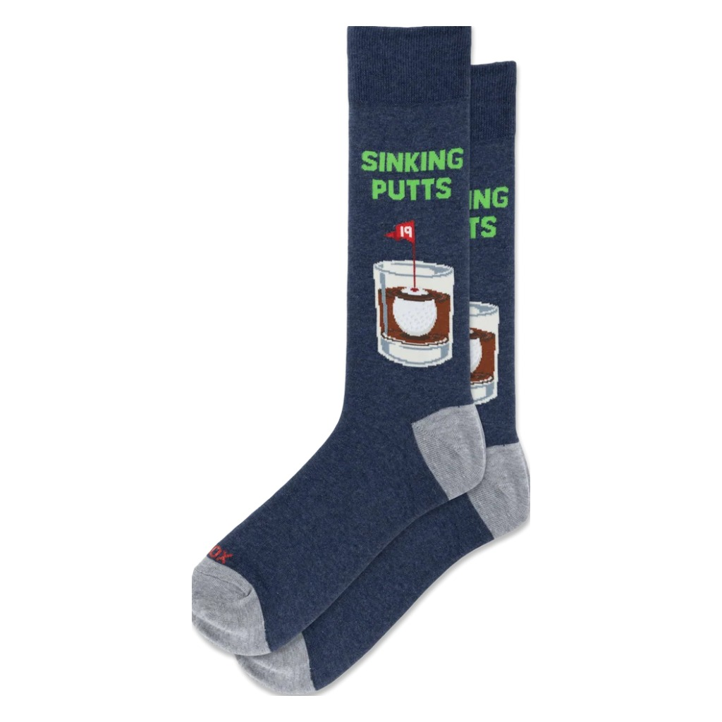 Hotsox Men's Graphic Sock - Sinking Putts - Shoetopia Footwear