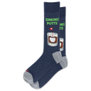 Hotsox, Sinking Putts, Men's, Crew Sock, Denim, Product photo