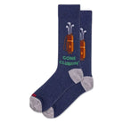 Hotsox, Gone Clubbin', Men's, Crew Sock, Denim, Front view
