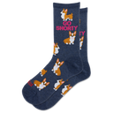 Hotsox, Go Shorty, Women's, Crew Sock, Denim, Product photo