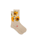 Hotsox, Sunflower Active Crew, Women's, Crew Sock, Natural, Product photo