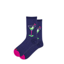 Hotsox Women's Martini Golf Crew Sock Navy