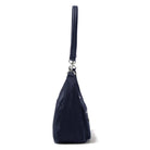 Baggallini, True Classic Pocket Half Moon Bag, Half Moon Bag, French Navy, Side view