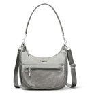 Baggallini True Classic Pocket Half Moon Bag - Sterling Shimmer - Shoetopia Footwear