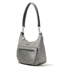 Baggallini True Classic Pocket Half Moon Bag - Sterling Shimmer - Shoetopia Footwear