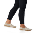 Shoetopia, Rieker, N4251-60, women’s casual slip-on shoe, beige, Lifestyle