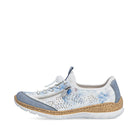 Shoetopia, Rieker, N42K6-90, women’s casual slip-on shoe, multi-colour, Left side view