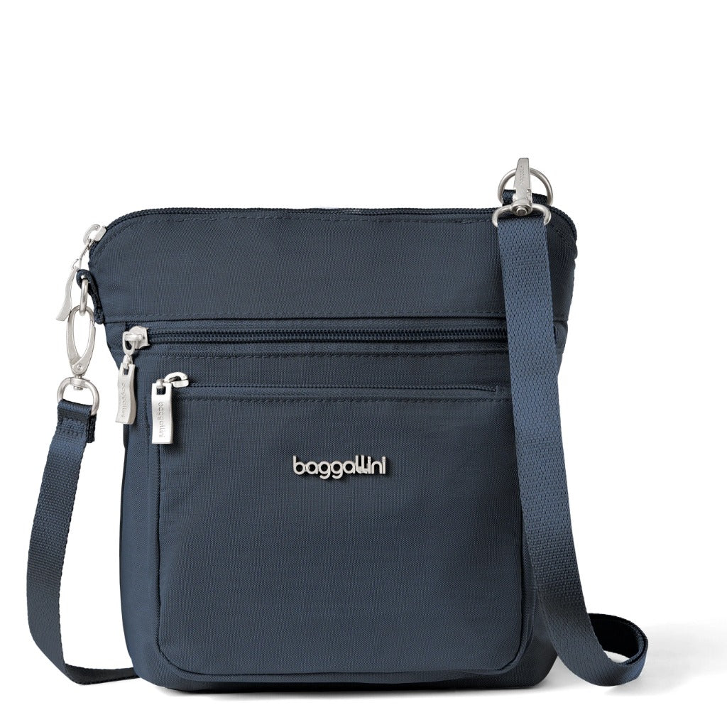 Baggallini, Modern Everywhere Pocket, Crossbody Bag, French Navy, Front view