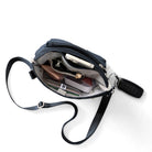 Baggallini, Modern Everywhere Pocket, Crossbody Bag, French Navy, Interior view