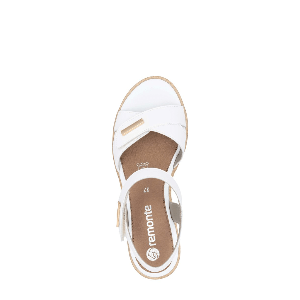 Remonte, R6266, Women's, Sandal, White, Top view