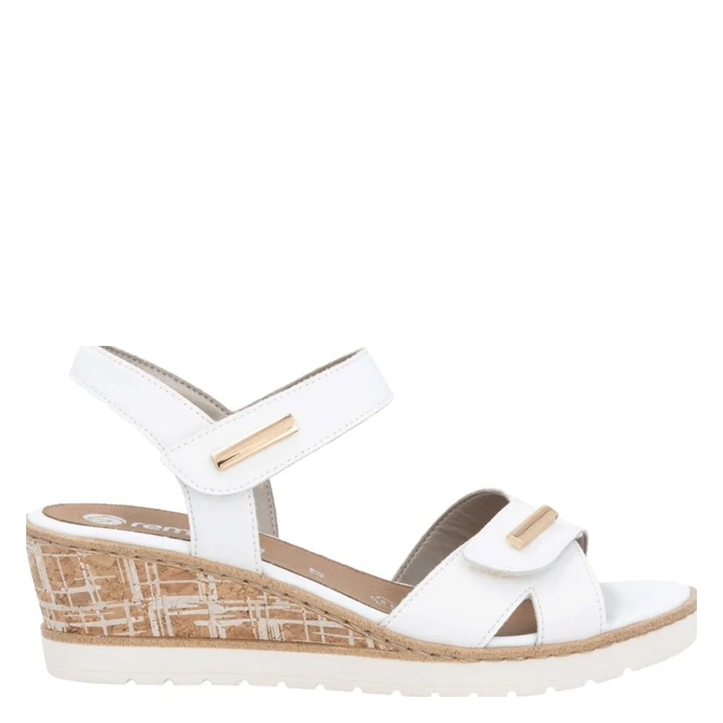 Remonte, R6266, Women's, Sandal, White, Side view