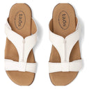 Taos, Slide Show, Women's, Sandal, White, Top view