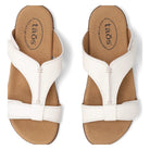Taos, Slide Show, Women's, Sandal, White, Top view