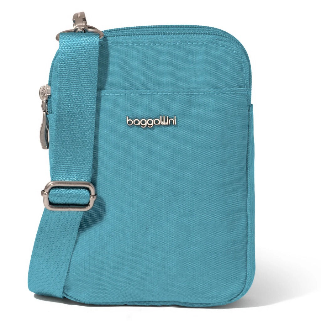 Baggallini, Modern Everywhere Take Two RFID Crossbody, Crossbody Bag, Seaside Blue, Front view