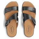 Taos, Westside, Women's, Sandal, Black Metallic, Top view